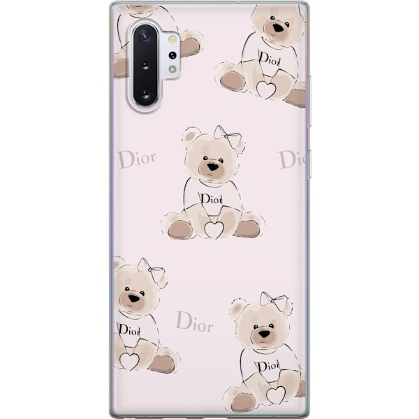 Samsung Galaxy Note10+ Läpinäkyvä kuori Teddy Dior Vibes -