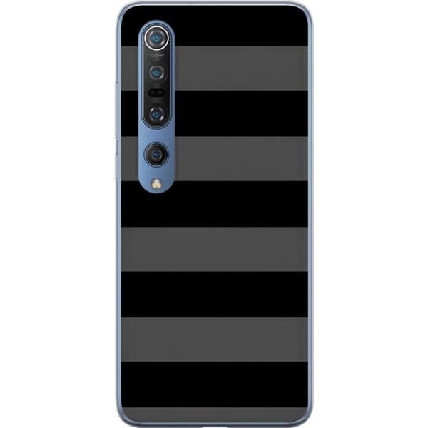 Kompatibel Mobilcover til Xiaomi Mi 10 Pro 5G Sortgrå striber sort