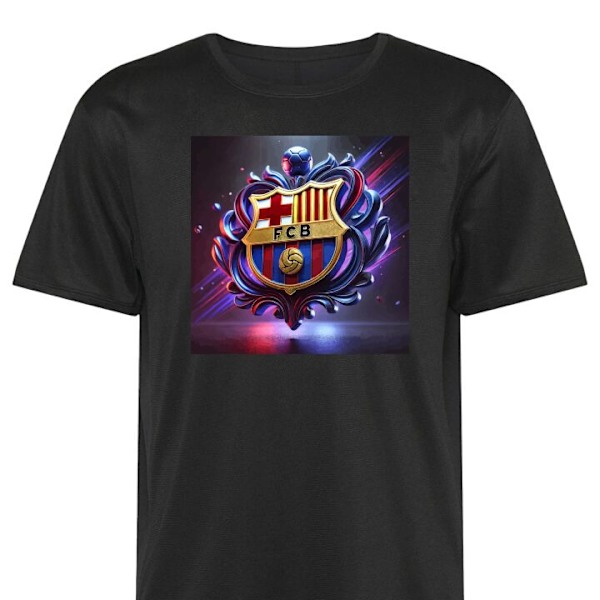 Tränings-T-shirt | Sport-T-shirt för Vuxen FCB svart 4X-Large