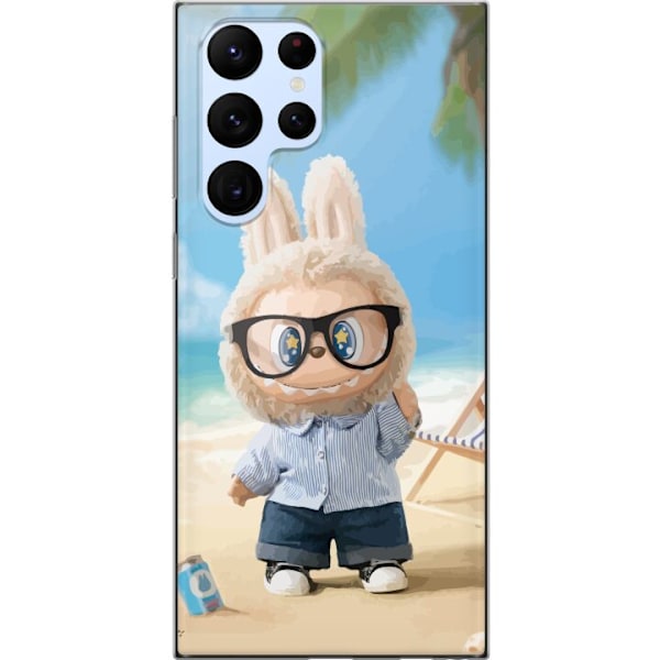 Samsung Galaxy S22 Ultra 5G Läpinäkyvä kuori Labubu Tummat