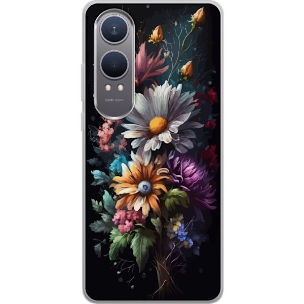 OnePlus Nord CE4 Lite Gennemsigtig cover Blomster