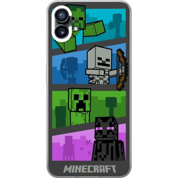 Nothing Phone (1) Gjennomsiktig deksel Minecraft