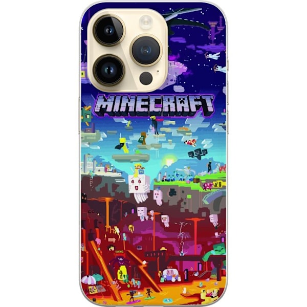 Apple iPhone 14 Pro Läpinäkyvä kuori Minecraft