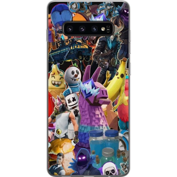 Samsung Galaxy S10 Gennemsigtig cover Fortnite