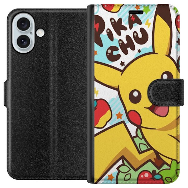 Apple iPhone 16 Plus Lommeboketui Pikachu