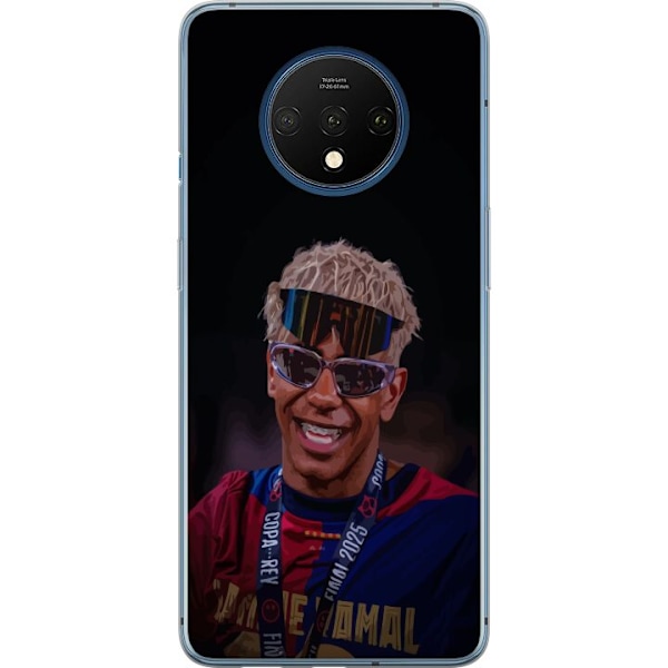OnePlus 7T Gennemsigtig cover Lamine Yamal mobiltaske i elegant sportsdesign