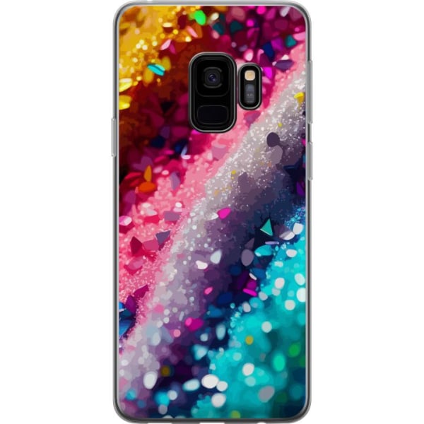 Samsung Galaxy S9 Gjennomsiktig deksel Glitter