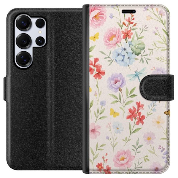 Samsung Galaxy S25 Ultra Plånboksfodral Blommor