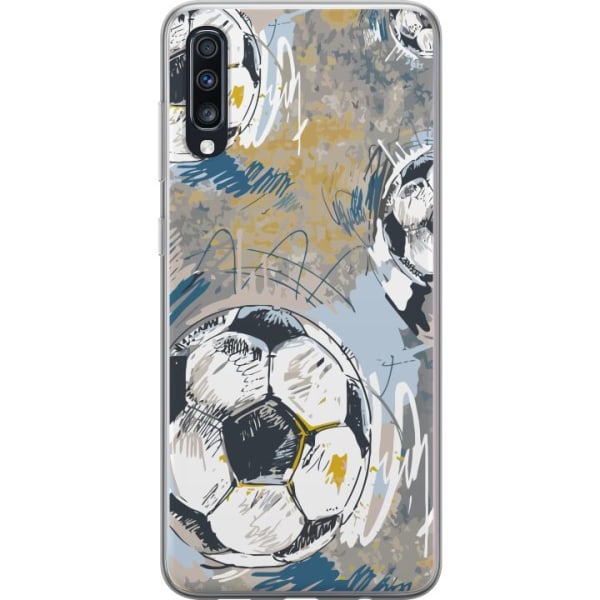 Samsung Galaxy A70 Gjennomsiktig deksel Fotball