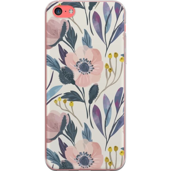 Apple iPhone 5c Gennemsigtig cover Blomsterlykke