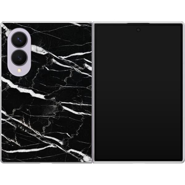 Kompatibel Mobilcover til Samsung Galaxy Z Fold8 Sort marmorgrafik sort