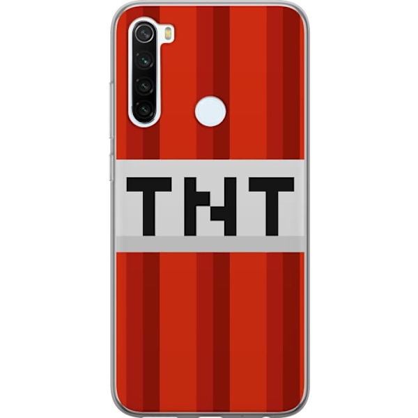 Xiaomi Redmi Note 8 Läpinäkyvä kuori Minecraft TNT