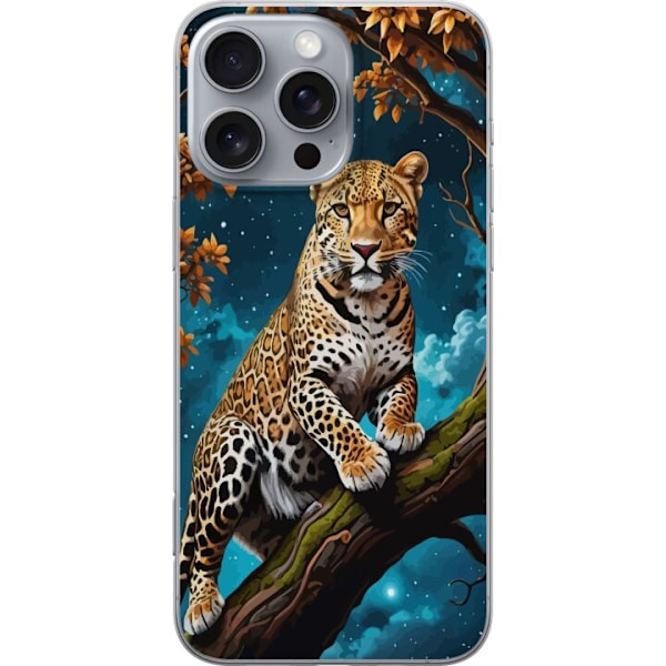 Apple iPhone 16 Pro Max Genomskinligt Skal Leopard