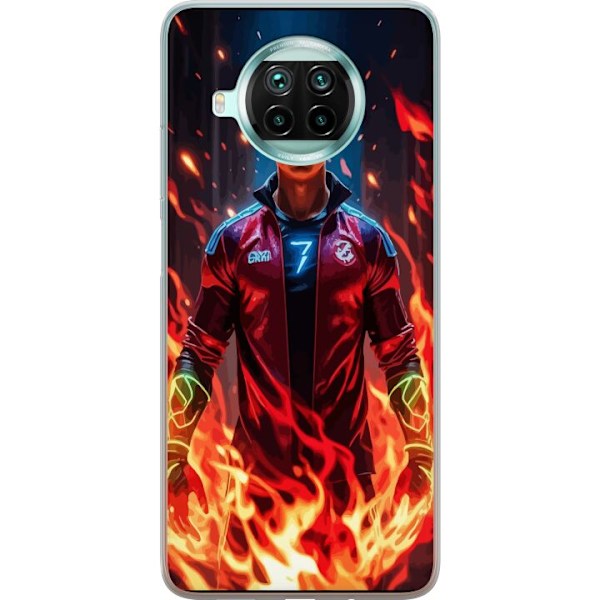 Xiaomi Mi 10T Lite 5G Läpinäkyvä kuori Ronaldo Inferno - ja