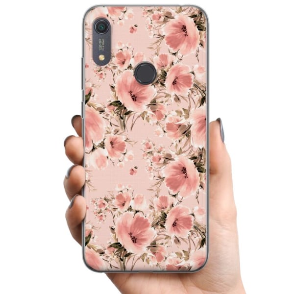 Huawei Y6s (2019) TPU Matkapuhelimen kuori Kukkia
