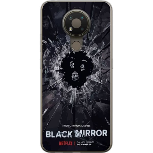 Nokia 3.4 Läpinäkyvä kuori Black Mirror Sci-Fi Netflix -sar