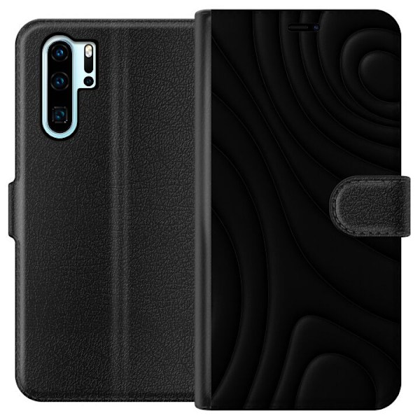 Huawei P30 Pro Lompakkokotelo Tummat Aallot