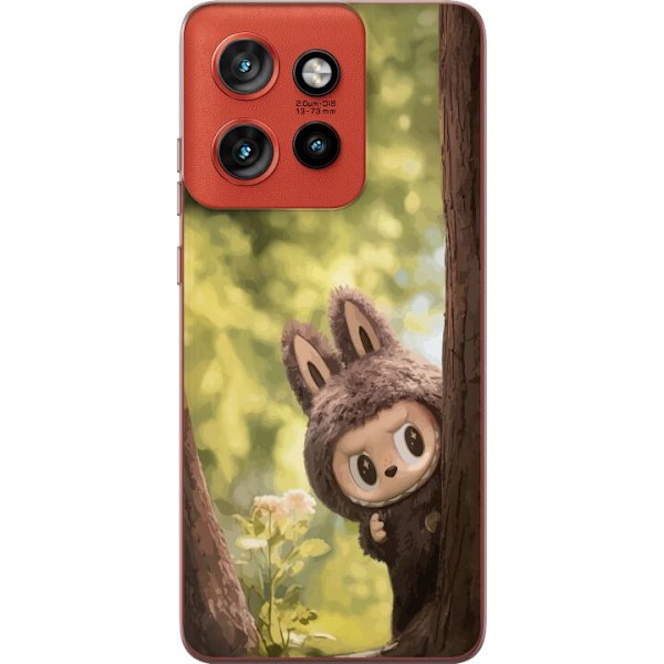 Motorola Edge 50 Neo Genomskinligt Skal Labubu Graffiti Vibes – Gatukonst i monsterform