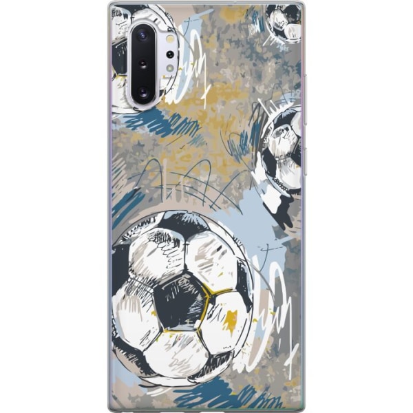 Samsung Galaxy Note10+ Läpinäkyvä kuori Jalkapallo