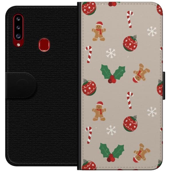 Yhteensopiva Lompakkokotelo Samsung Galaxy A20s Joulu