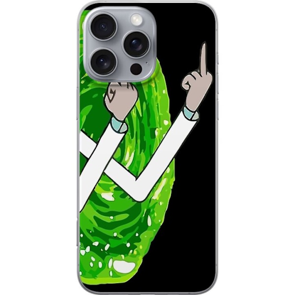 Apple iPhone 16 Pro Max Gennemsigtig cover Rick and Morty