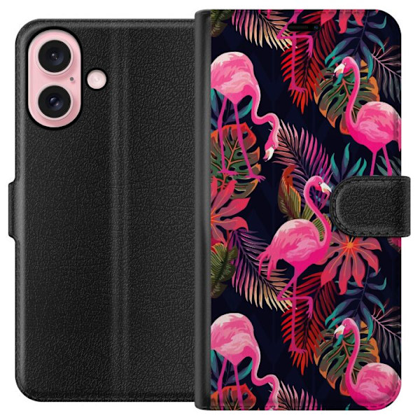 Apple iPhone 16 Lompakkokotelo Flamingo