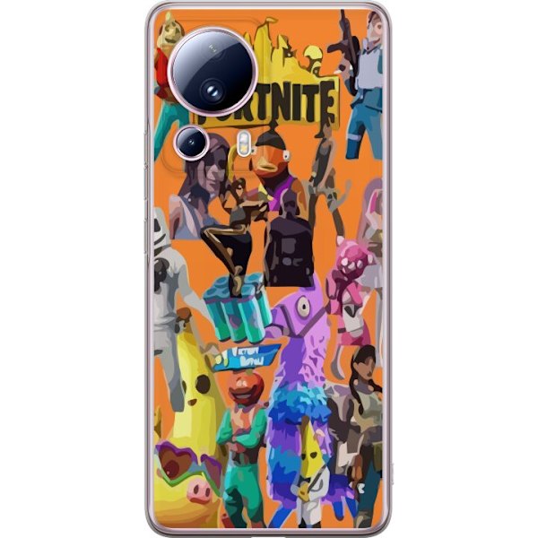 Xiaomi 13 Lite Läpinäkyvä kuori Fortnite