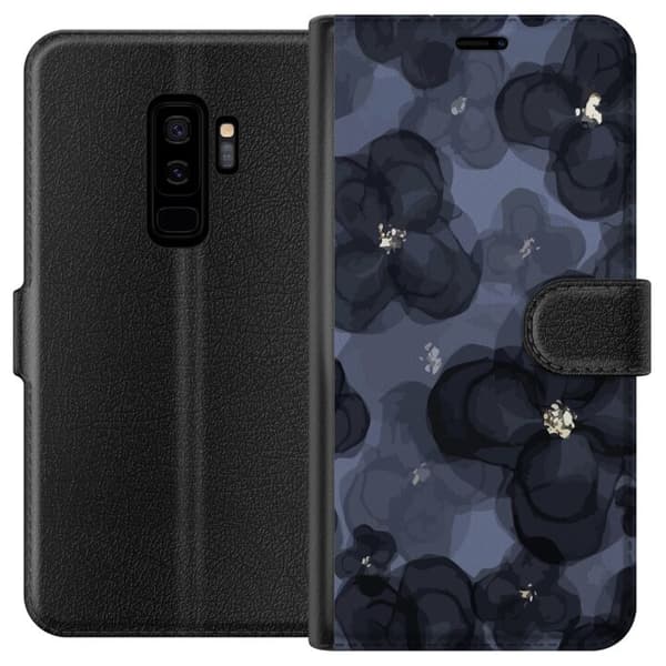 Kompatibel Tegnebogsetui til Samsung Galaxy S9+ Blomstermark