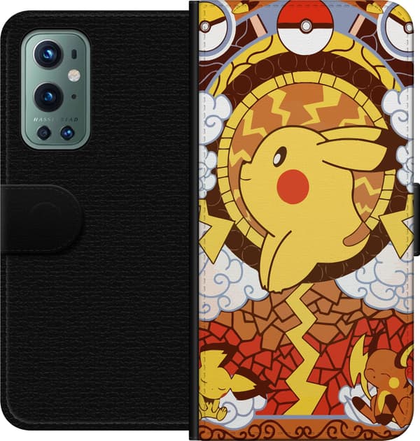 Kompatibel Tegnebogsetui til OnePlus 9 Pro Pikachu