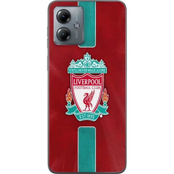 Motorola Moto G14 Gennemsigtig cover Liverpool FC - Klassisk F