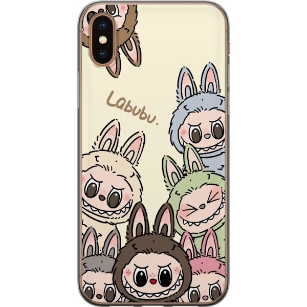 Apple iPhone XS Max Läpinäkyvä kuori Labubu Pastel Collection