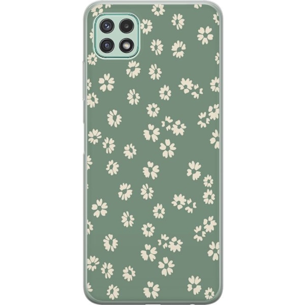 Samsung Galaxy A22 5G Gennemsigtig cover Blomsterdrøm - Farverigt Blomstermønster