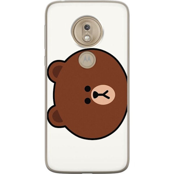 Motorola Moto G7 Play Gjennomsiktig deksel line friends brown