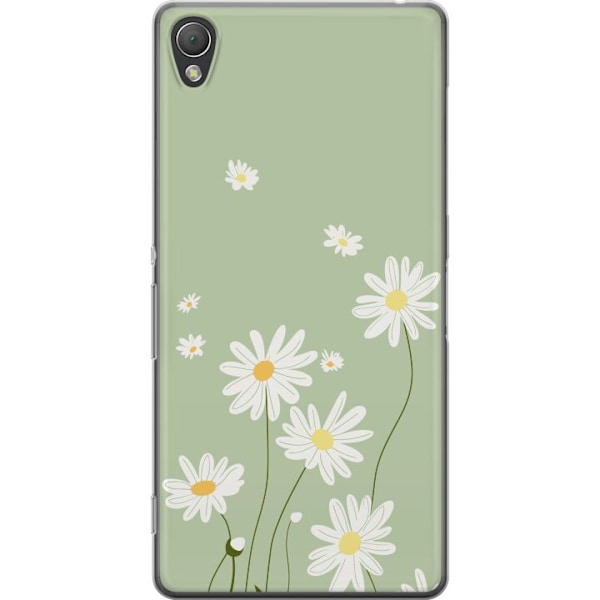 Sony Xperia Z3 Genomskinligt Skal Prästkragar – blommigt m