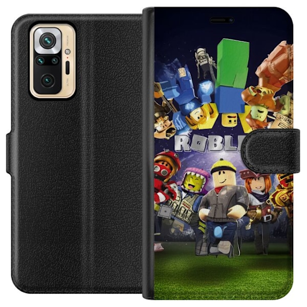 Xiaomi Redmi Note 10 Pro Plånboksfodral Roblox Värld – Gamingäventyr för Barn & Ungdomar