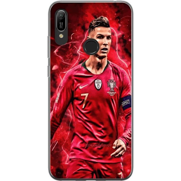 Huawei Y6 (2019) Läpinäkyvä kuori Ronaldon Taidot - CR7 Suu