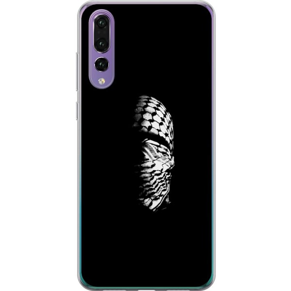 Huawei P20 Pro Gennemsigtig cover Keffiyeh-mønster - klassisk sort-hvid palæstinensisk tørklæde med kulturel betydning