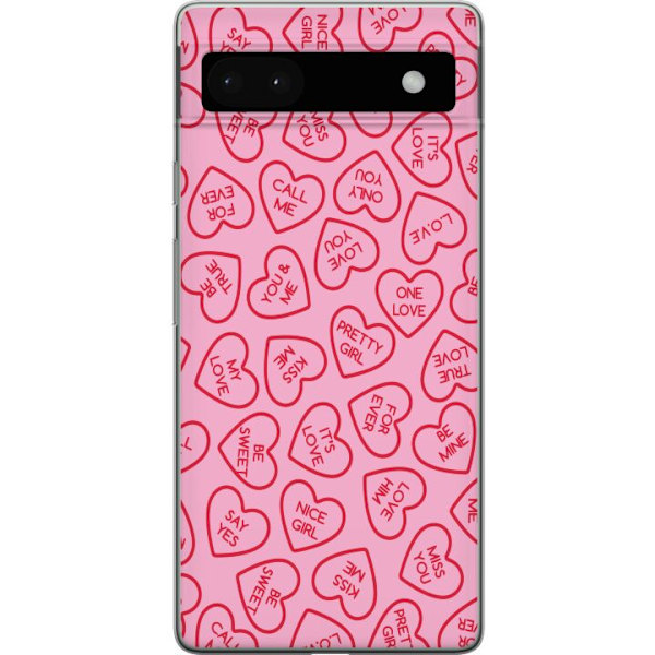 Google Pixel 6a Gennemsigtig cover Valentinsdag 2025