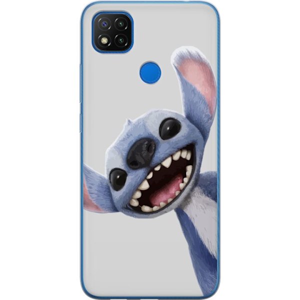 Xiaomi Redmi 9C NFC Genomskinligt Skal Stitch i Fart – Kawaii Design för Fans & Barn