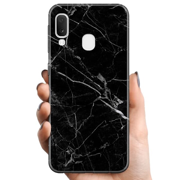 Samsung Galaxy A20e TPU Mobildeksel Marmor