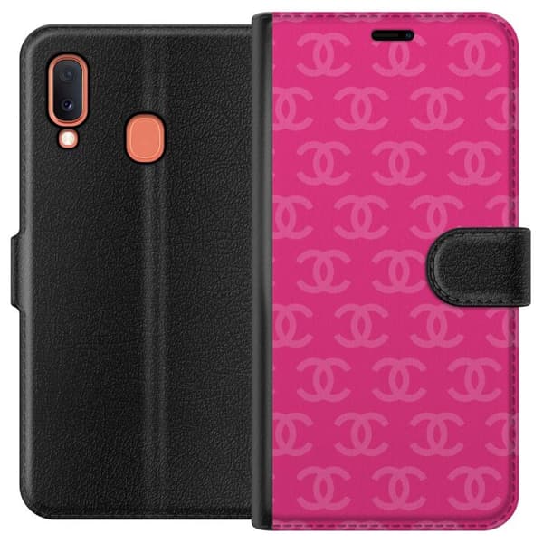 Kompatibelt Lommeboketui til Samsung Galaxy A20e CC Rosa
