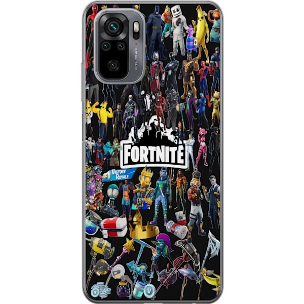 Xiaomi Redmi Note 10S Gennemsigtig cover Fortnite