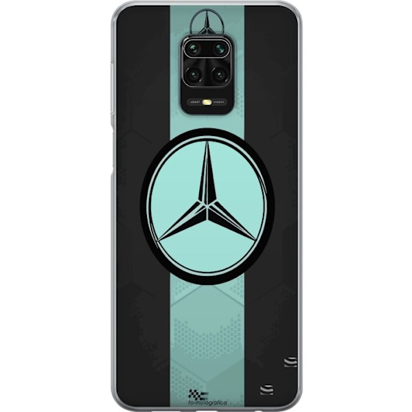 Xiaomi Redmi Note 9S Läpinäkyvä kuori Mercedes