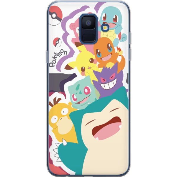 Samsung Galaxy A6 (2018) Läpinäkyvä kuori Pokemon