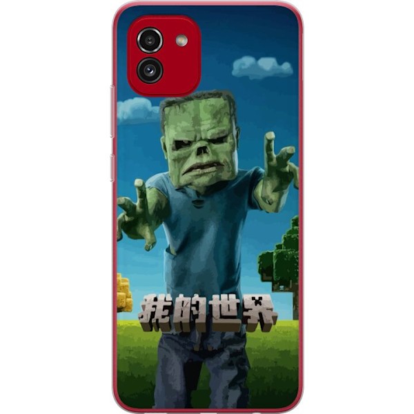 Samsung Galaxy A03 Genomskinligt Skal A Minecraft Movie