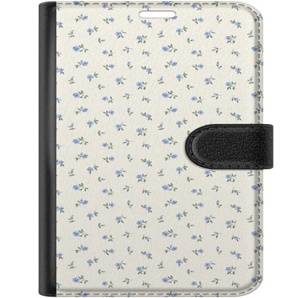 Kompatibelt Lommeboketui til Apple iPhone Duo Beige blomsterillustrasjon beige