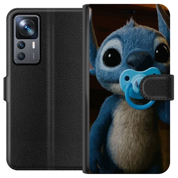 Xiaomi 12T Pro Lompakkokotelo Stitch & Napp - vauvateema söpöllä hahmolla