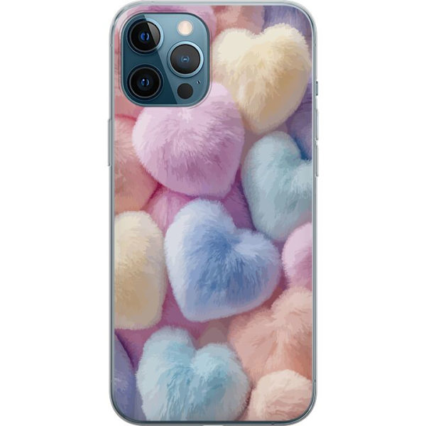 Apple iPhone 12 Pro Max Läpinäkyvä kuori Sydämet Rakkaus Graafinen Suunnittelu Romanttinen Teema Suosittu Symboli Graafinen Malli Koristelu