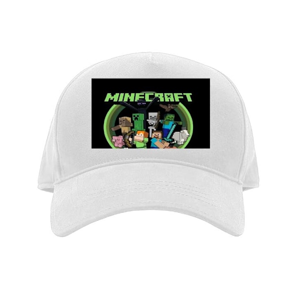 Lippis Lapsille | Mukava Säädettävä Lasten Lippis Minecraft valkoinen Lapsi