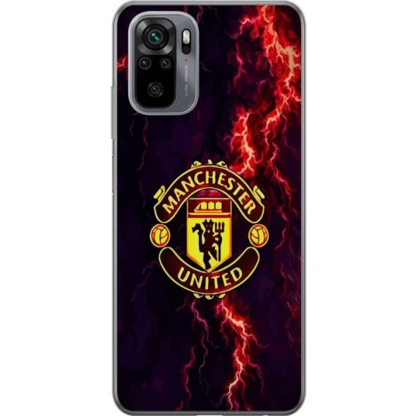 Xiaomi Redmi Note 10 Gennemsigtig cover Manchester United